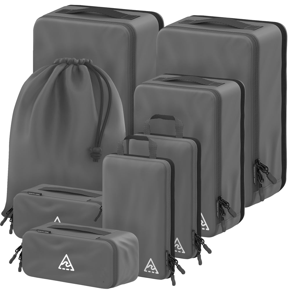 8-piece Compression Packing Cubes For Travel with HybridMax Double Capacity Design