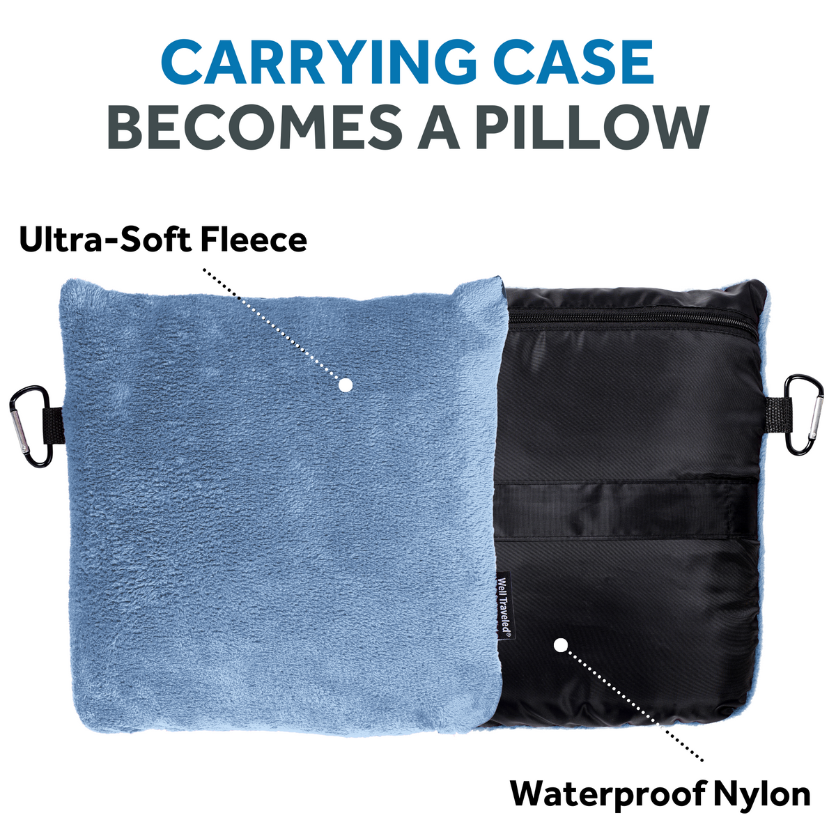 2-in-1 Travel Blanket/Pillow – Well Traveled
