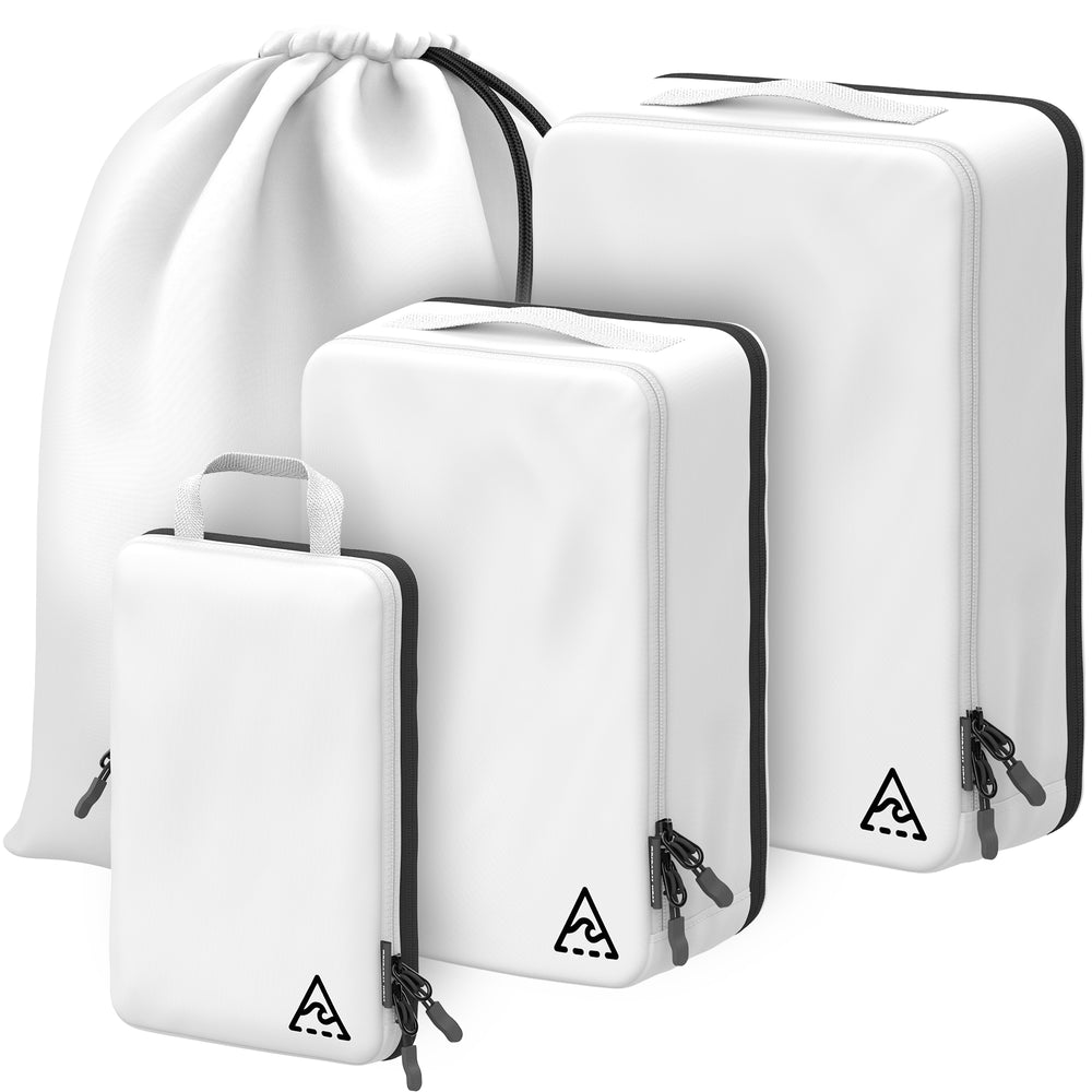 Compression Packing Cubes for Travel (6 Piece, White & Green) – Beeyond  Travel Gear